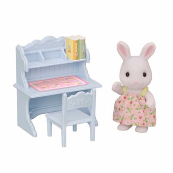 CONJUNTO ESCRIVANINHA MENINA COELHO NEVE - SYLVANIAN FAMILIES