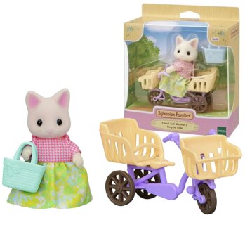CONJ. PASSEIO DE BICICLETA MAMAE GATO PRIMAVERA - SYLVANIAN FAMILIES