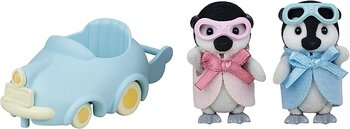 SYLVANIAN FAMILIES CARRINHO DE BRINCAR DOS BEBES PINGUINS